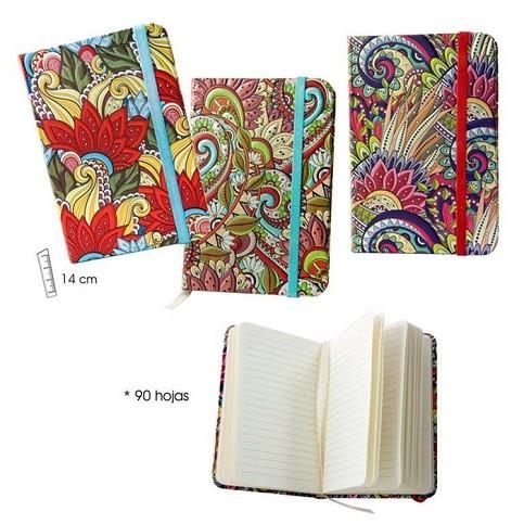 LLIBRETA FLORS RATLLADA  METAL·LITZADA 10X15CM | 8435266055099