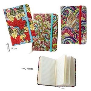 LLIBRETA FLORS RATLLADA  METAL·LITZADA 10X15CM | 8435266055099