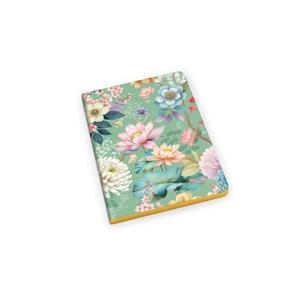 LLIBRETA FLORS VERD RATLLADA CANTOS DAURATS A5 | 8009162443658