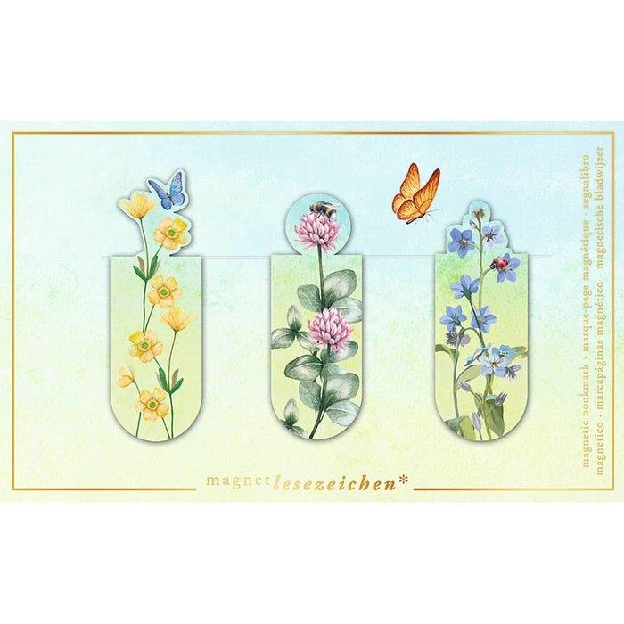 PUNT DE LLIBRE MAGNETIC CAMP DE FLORES   MARCAPAGINAS MAGNETICO CAMPO DE FLORES | 4033477311757