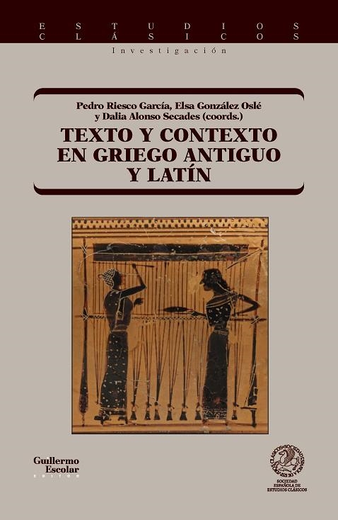 TEXTO Y CONTEXTO EN GRIEGO ANTIGUO Y LATÍN | 9791387789701 | RIESCO GARCIA,PEDRO