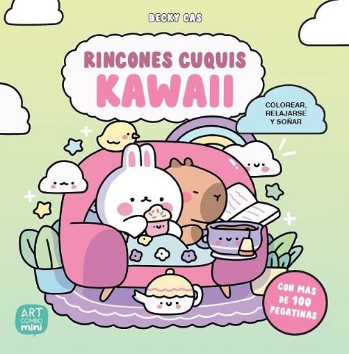 RINCONES CUQUIS KAWAII. COLOREAR, RELAJARSE Y SOÑAR (CON MAS DE 100 PEGATINAS) | 9788426742490 | CASTAÑEDA, BECKY