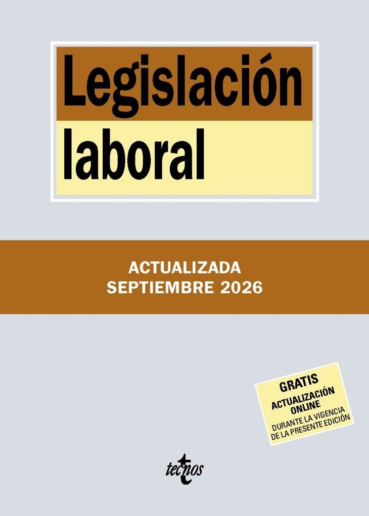 LEGISLACIÓN LABORAL | 9788430994342 | EDITORIAL TECNOS