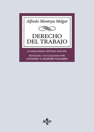 DERECHO DEL TRABAJO | 9788430994618 | MONTOYA MELGAR, ALFREDO
