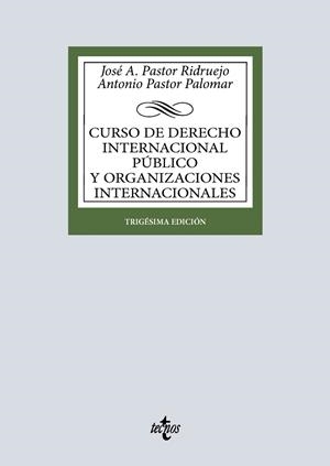 CURSO DE DERECHO INTERNACIONAL PÚBLICO Y DE ORGANIZACIONES INTERNACIONALES | 9788430994588 | PASTOR RIDRUEJO, JOSÉ  ANTONIO/PASTOR PALOMAR, ANTONIO