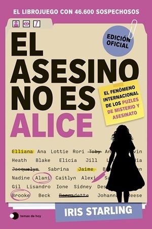EL ASESINO NO ES ALICE EL LIBROJUEGO CON MÁS DE 46.600 SOSPECHOSOS | 9791388279201 | STARLING, IRIS