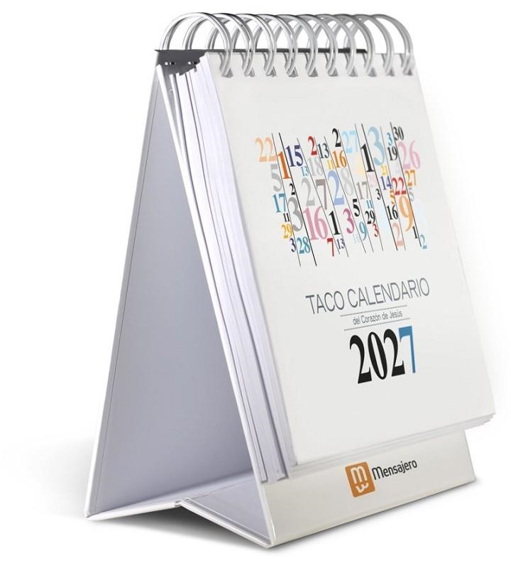 TACO CALENDARIO DEL CORAZÓN DE JESÚS 2027 MESA CON NUMEROS | 9788427150584