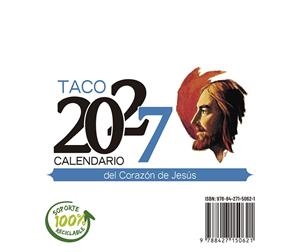 TACO CALENDARIO DEL CORAZÓN DE JESÚS 2027  NOTAS CON SOPORTE   -- A APRTIR 24/08/2026 --------- | 9788427150621