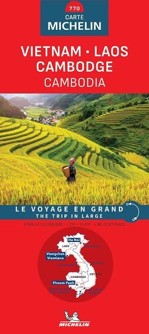 VIETNAM LAOS CAMBOYA MAPA | 978842067217126