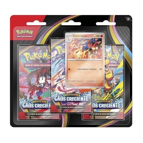 CARTAS POKEMON. BLISTER 3 SOBRES CAOS CRECIENTE | 1962141367246