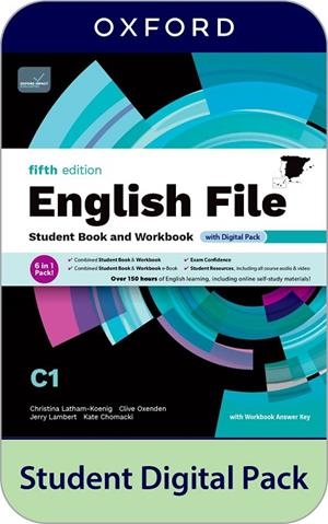 ENGLISH FILE 5TH EDITION C1. STUDENT'S BOOK AND WORKBOOK AND DIGITAL WITH KEY PA | 9780194147224 | LATHAM-KOENIG, CHRISTINA/OXENDEN, CLIVE/LAMBERT, JERRY/CHOMACKI, KATE