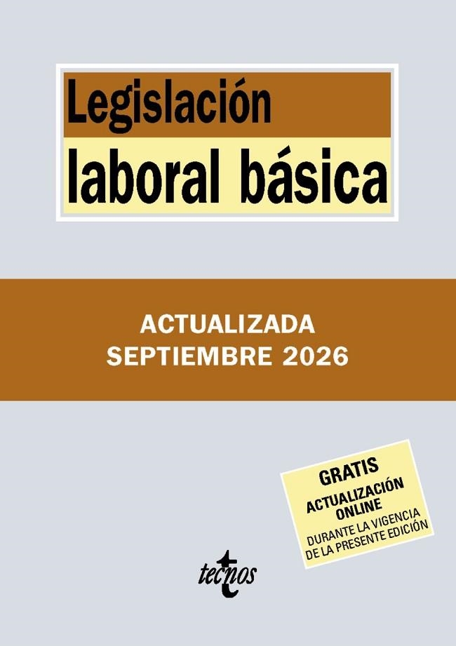 LEGISLACIÓN LABORAL BÁSICA | 9788430994489 | EDITORIAL TECNOS