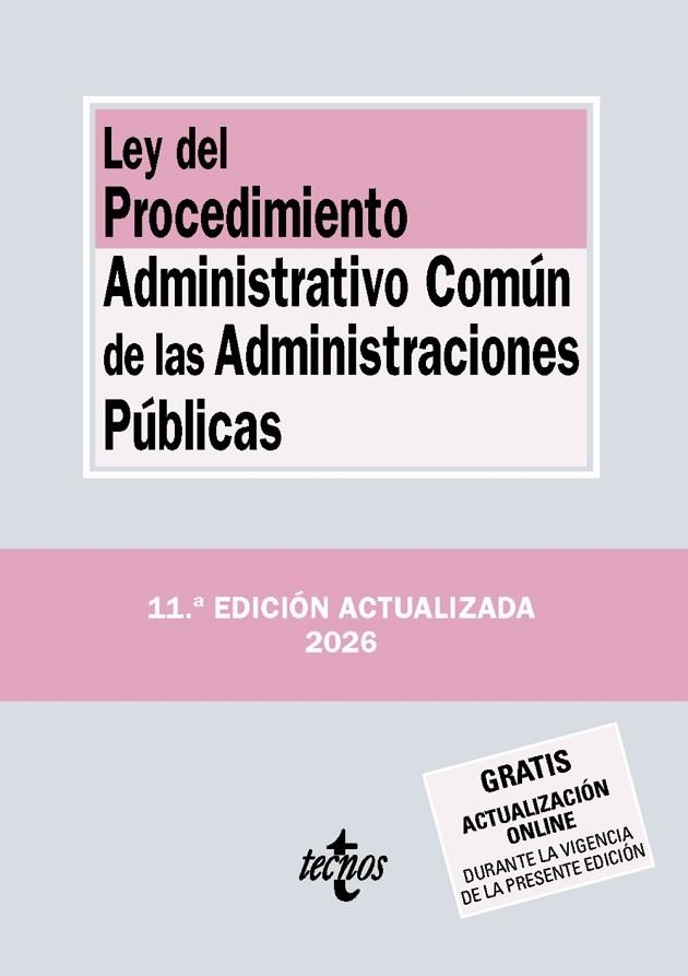 LEY DEL PROCEDIMIENTO ADMINISTRATIVO COMÚN DE LAS ADMINISTRACIONES PÚBLICAS | 9788430994502 | EDITORIAL TECNOS
