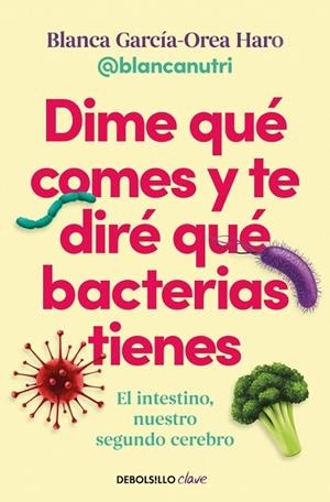 DIME QUÉ COMES Y TE DIRÉ QUÉ BACTERIAS TIENES EL INTESTINO, NUESTRO SEGUNDO CEREBRO | 9788466391405 | GARCÍA-OREA HARO (@BLANCANUTRI), BLANCA