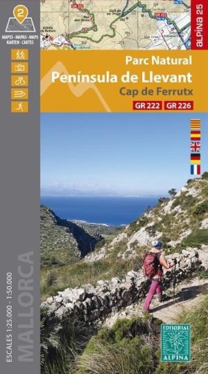 PARC NATURAL PENINSULA DE LLEVANT CAP DE FERRUTX GR222 GR226 1:25.000/1:50.000 | 9788470112331 | TORT SAGUES, JAUME