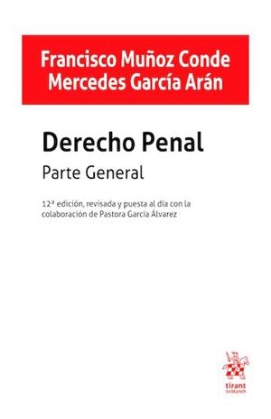 DERECHO PENAL PARTE GENERAL | 9791370406264 | MUÑOZ CONDE,FRANCISCO/GARCIA ARAN,MERCEDES