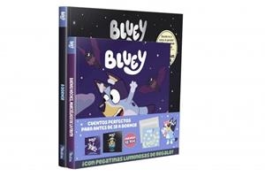 A DORMIR CON BLUEY. PACK CON DOS LIBROS DE BLUEY PARA LEER ANTES DE IR A DORMIR ¡CON PEGATINAS QUE BRILLAN EN LA OSCURIDAD DE REGALO! | 9788448875046 | BLUEY