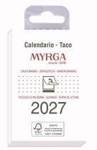 CALENDARIO TACO 2027 PARED MYRGA PEQUEÑO | 8423647138349