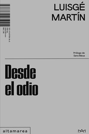 DESDE EL ODIO | 9791387938765 | MARTÍN, LUISGÉ