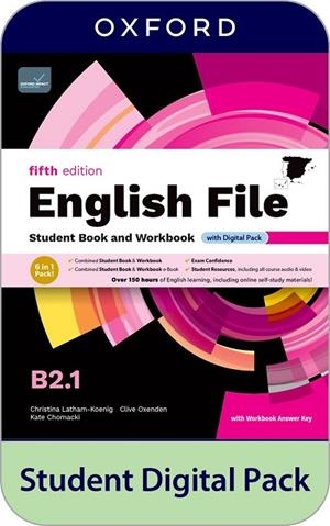 ENGLISH FILE 5TH EDITION B2.1. STUDENT'S BOOK AND WORKBOOK AND DIGITAL WITH KEY | 9780194143097 | LATHAM-KOENIG, CHRISTINA/OXENDEN, CLIVE/CHOMACKI, KATE
