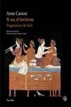 SI NO EL INVIERNO FRAGMENTOS DE SAFO  PREMI NOBEL 2026 | 9788412163841 | CARSON,ANNE