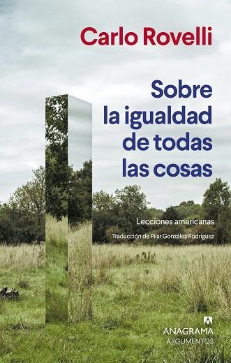 SOBRE LA IGUALDAD DE TODAS LAS COSAS. LECCIONES AMERICANAS | 9788433951007 | ROVELLI, CARLO