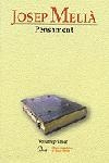 PENSAMENT VOL. I OBRES COMPLETES DE JOSEP MELIA | 9788484372806 | MELIA,JOSEP