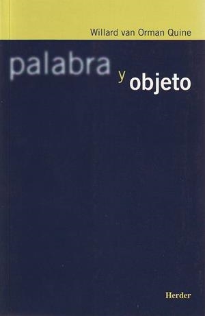 PALABRA Y OBJETO | 9788425421921 | VAN ORMAN QUINE,WILLARD