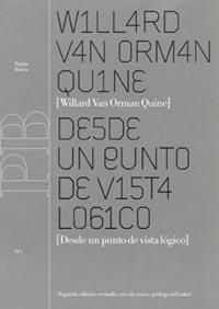 DESDE UN PUNTO DE VISTA LOGICO | 9788449312977 | VAN ORMAN QUINE,WILLARD
