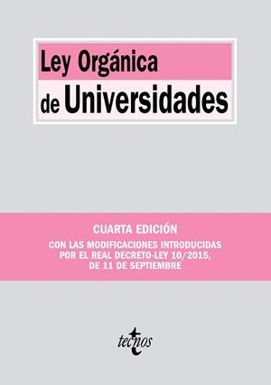 LEY ORGANICA DE UNIVERSIDADES | 9788430968220